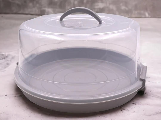 Maxi Round Cake Container with High Cover & Handle