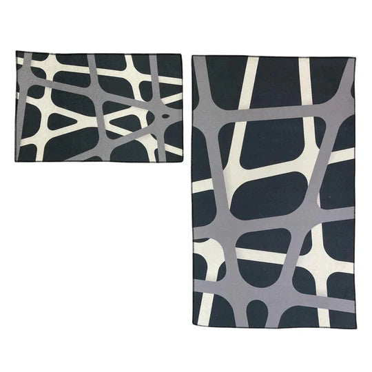 Set of 2 Thin Anti Skid Water Absorbent Mats